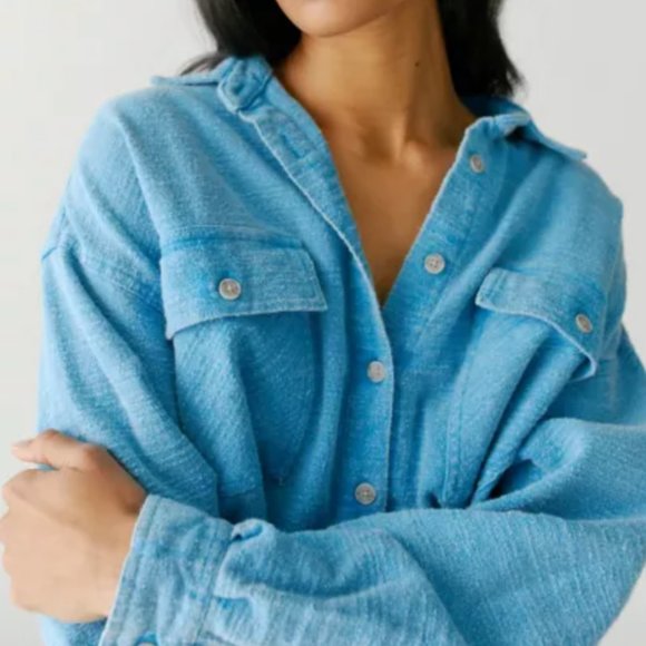 Urban Outfitters Tops - UO BDG Caleb Cropped Flannel Shirt